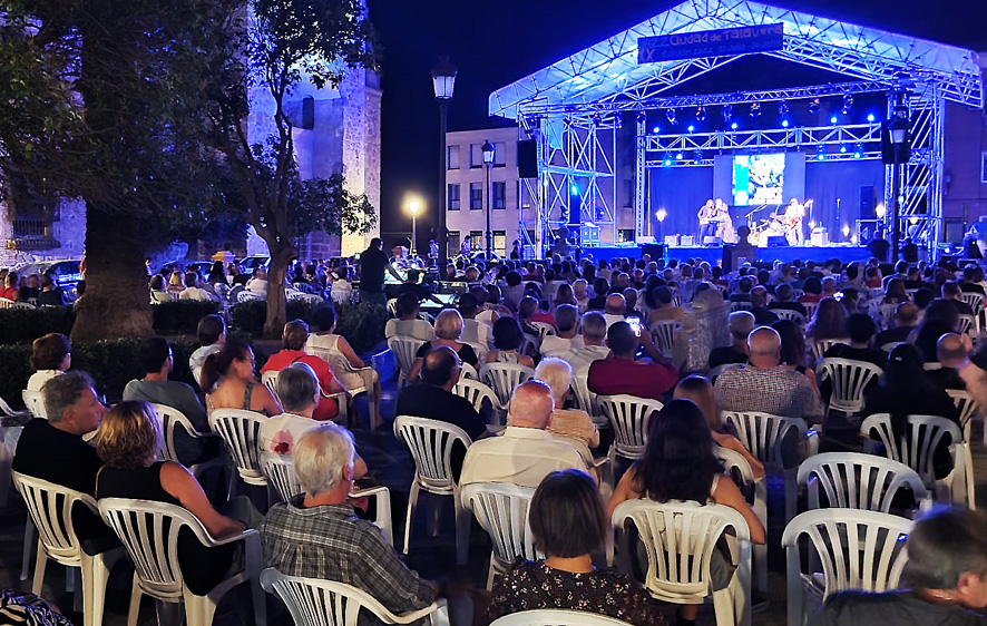 La Plaza del Pan un año más testigo de las noches del Festival de Jazz