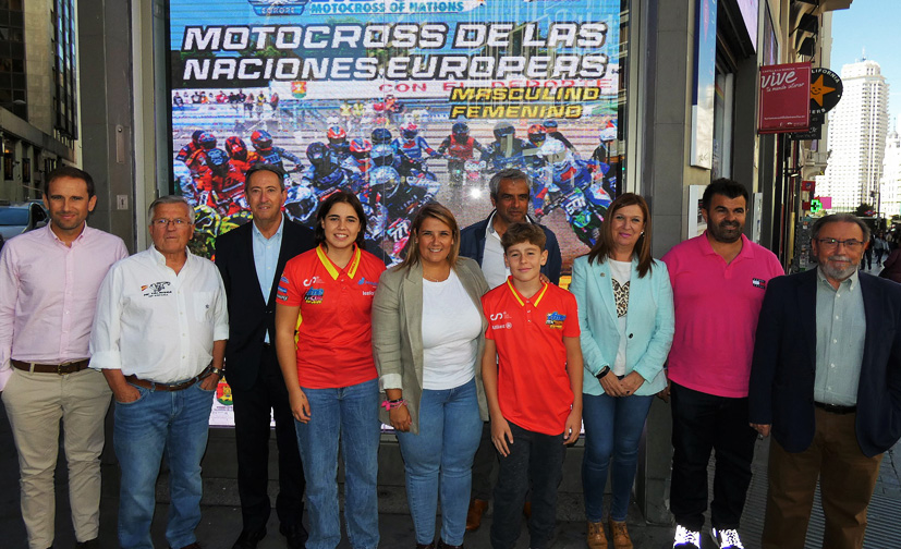 Presentación del campeonato europeo de motocross en Talavera
