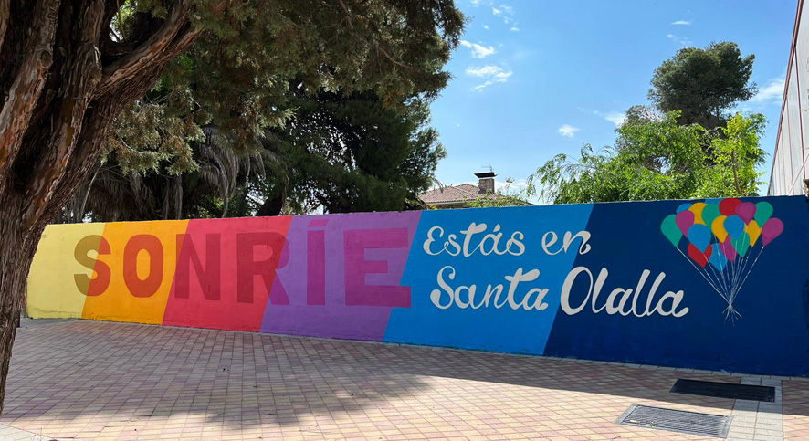Santa Olalla estrena mural