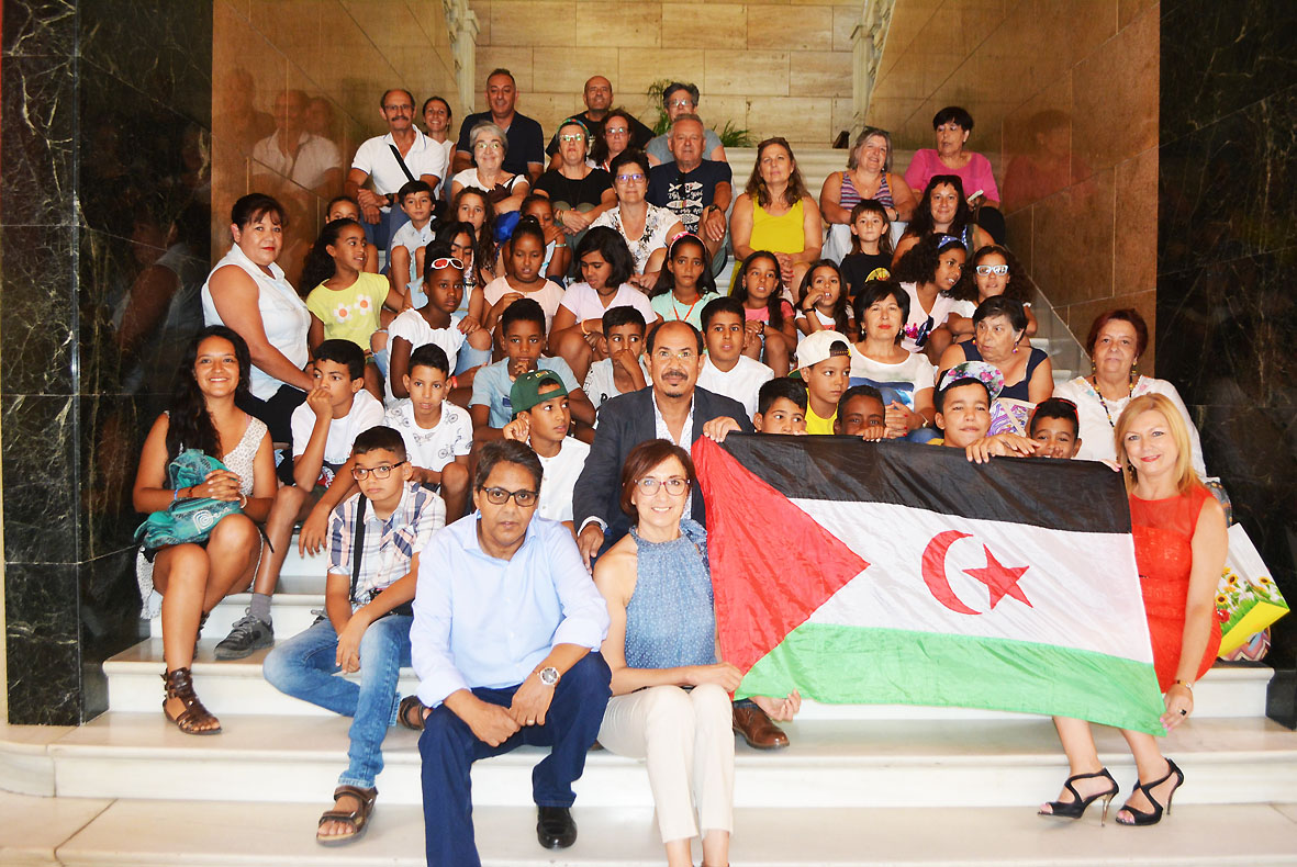 Niños saharauis visitan la Diputación de Toledo 