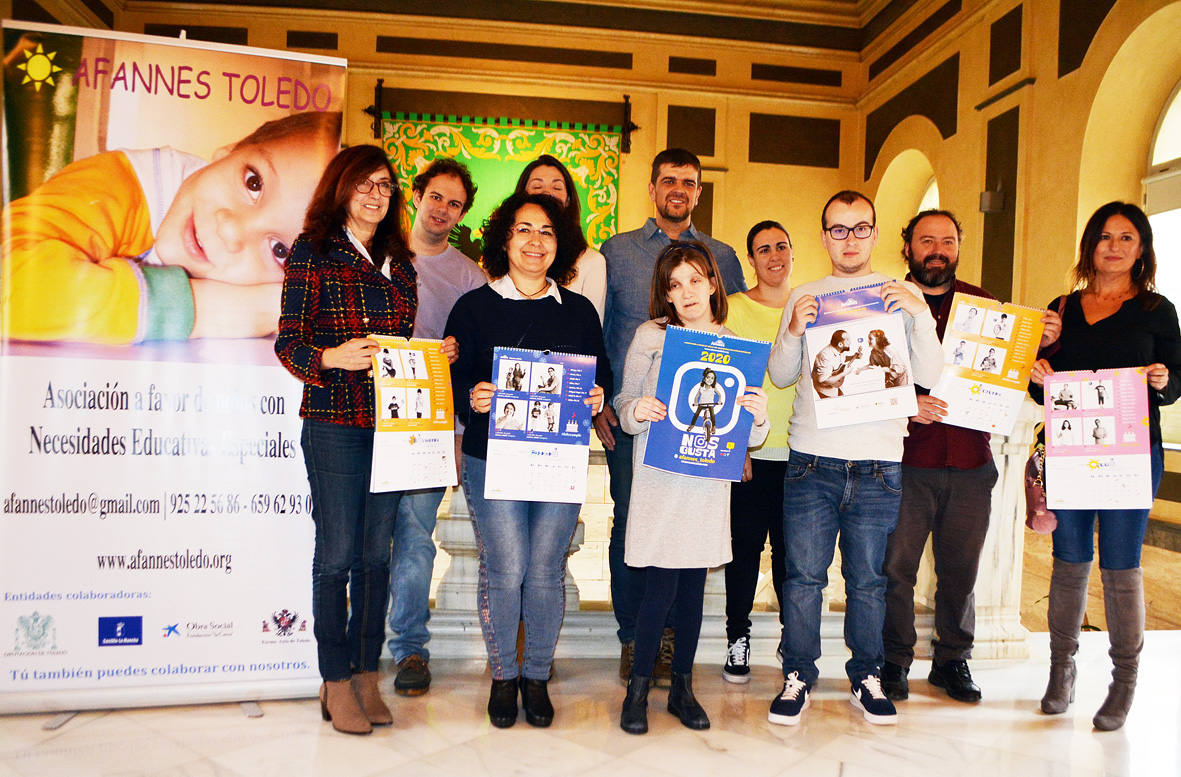  Con un calendario de carácter solidario e inclusivo se presentó AFANNES en la Diputación toledana 