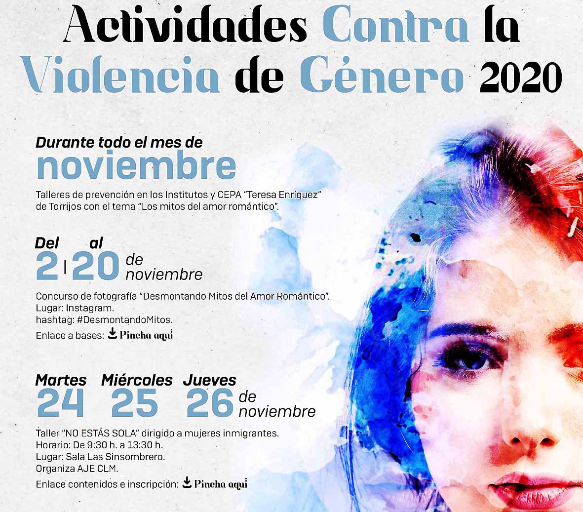 Torrijos se prepara para distintas actividades contra la violencia de género